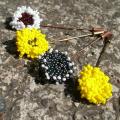 colorful brooches - Brooches - beadwork
