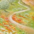 Spring Magic 110x35 - Oil painting - drawing