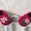 The tiny granddaughter - Shoes & slippers - felting