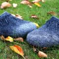 Wool felt slippers. Felt shoes for men.  - Shoes & slippers - felting