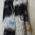 merino wool scarf "Winter butterfly" - Scarves & shawls - felting