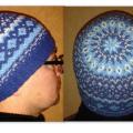 Fair isle blue hat - Hats - knitwork