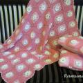 Baby blanket and pillow "Sakura" - Plaids & blankets - needlework