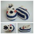 Sailor Baby Booties - Shoes - knitwork