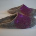 Eco felted shoes. Handmade house shoes. - Shoes & slippers - felting