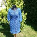 Blue dress - Dresses - knitwork