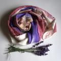 Merino wool scarf for women "Lavender". Handmade shawl for women. - Wraps & cloaks - felting