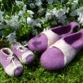 slippers for mom and baby " together " - Shoes & slippers - felting