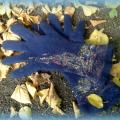 felted blue patterned gloves "feeling" - Gloves & mittens - felting