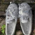 Felted slippers,,curls"size 41/EU - Shoes & slippers - felting