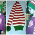 Striped hand knitted  hat - Hats - knitwork