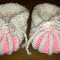 Baby wool booties - Children clothes - knitwork