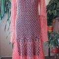 Linen falx lace dress - Dresses - knitwork
