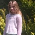 Handmade knitted fashionable sweater for 11-12 years old girl - Blouses & jackets - knitwork