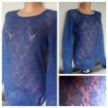 Mohair sweater "Blue Tale" - Sweaters & jackets - knitwork