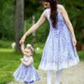 Set for mother and daughter  - Dresses - knitwork