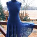 Short, blue dress. - Dresses - knitwork