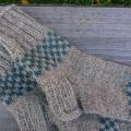 Hand knitt 100% rustic undyed eco wool socks - Socks - knitwork