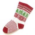 Christmas wool socks with patterns Hand made wool socks Christmas wrapped - Socks - knitwork