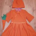 Carrot costume for girl with hat - Other clothing - sewing