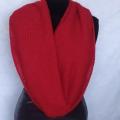 Big red duble wrapped scarf - Scarves & shawls - knitwork