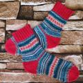 Handmade knitted woolen pattern socks - Socks - knitwork