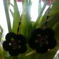 Flowers - Earrings - needlework