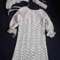 christening gown - Baptism clothes - needlework