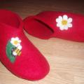 Raudomi veltinukai - Shoes & slippers - felting