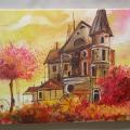 Licorice mansion - Oil painting - drawing