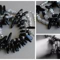" Black fangs " - Bracelets - beadwork