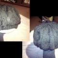 Beret with flower - Hats - knitwork
