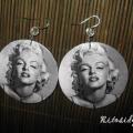 Marilyn Monroe - Earrings - beadwork