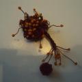 " Sea Buckthorn " - Brooches - needlework