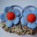 Spring touch - Hair accessories - felting