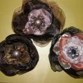 Flowers of organza - Brooches - making