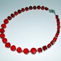 Beads " Wild Strawberries " - Necklace - beadwork