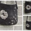 Felt Bag " With Flower " - Handbags & wallets - felting