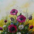 Meadow - Acrylic painting - drawing