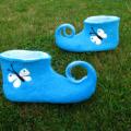 Autumnal lost butterflies - Shoes & slippers - felting