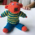 Small tiny teddy bear - Dolls & toys - knitwork