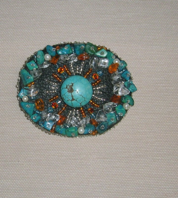 turquoise brooch