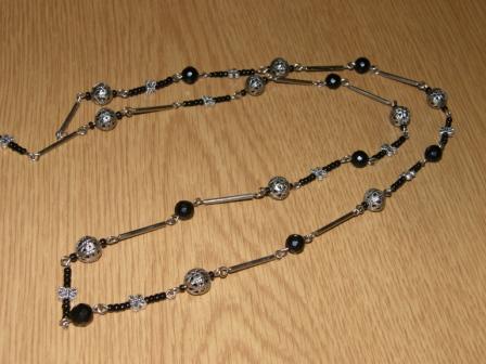 black agate necklaces