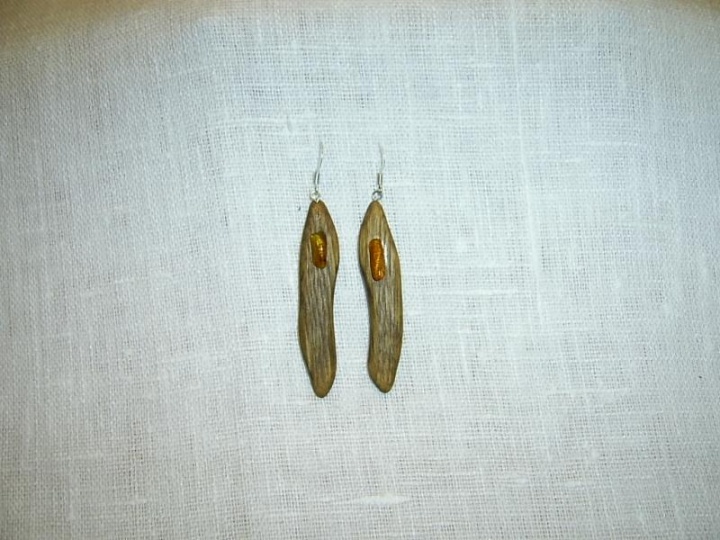 Wooden earrings 0167
