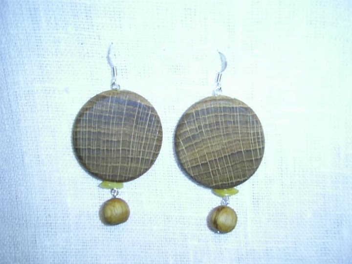 Wooden earrings 0173
