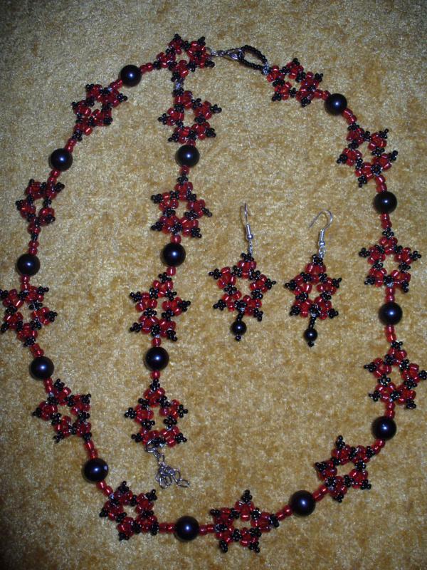 Red snowflakes