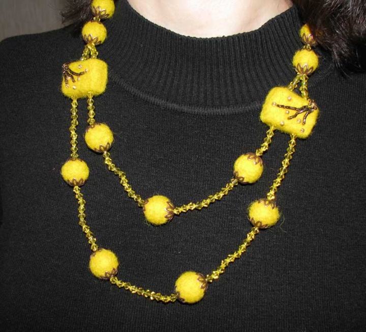 Yellow necklace