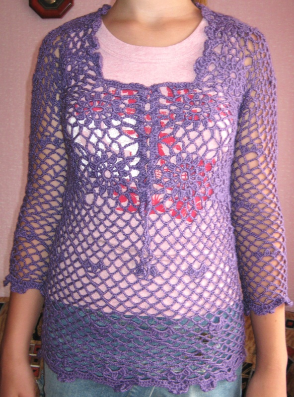 Violet cardigan