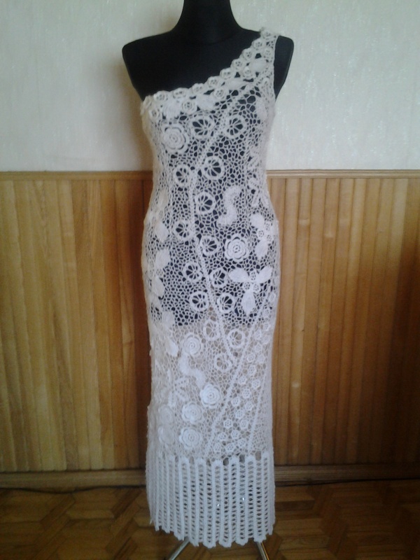 crocheted dress