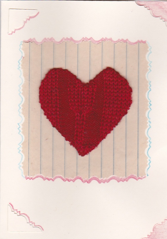 Knitted heart